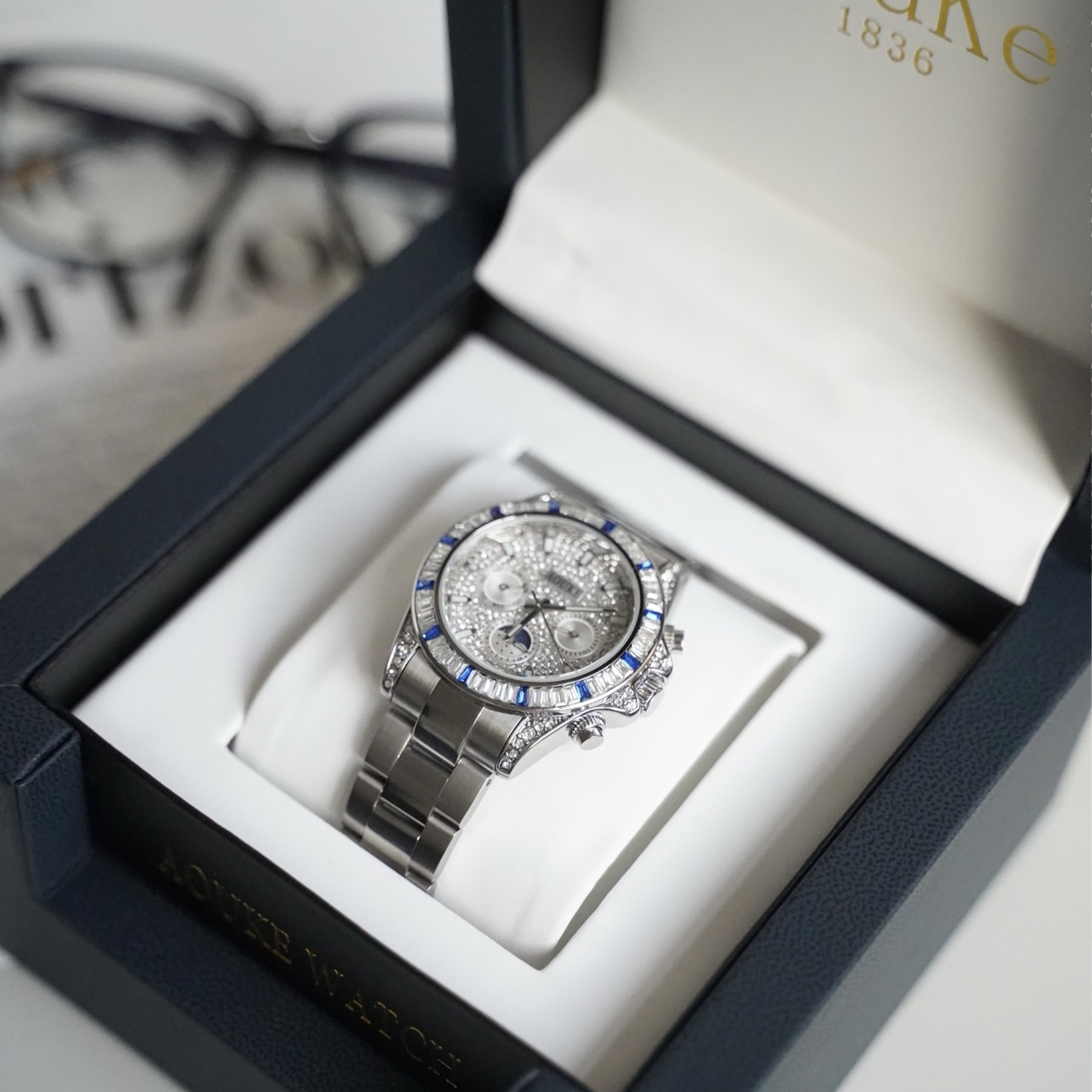 AOUKE/奥刻新款冰蓝迪系列高档百搭机械男士腕表kk7500