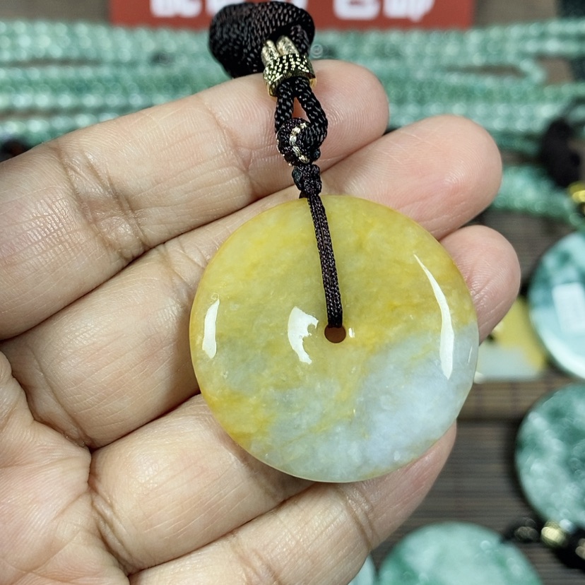 【闪购商品】翡翠颈饰未镶嵌玉吊坠翡翠玉平安扣