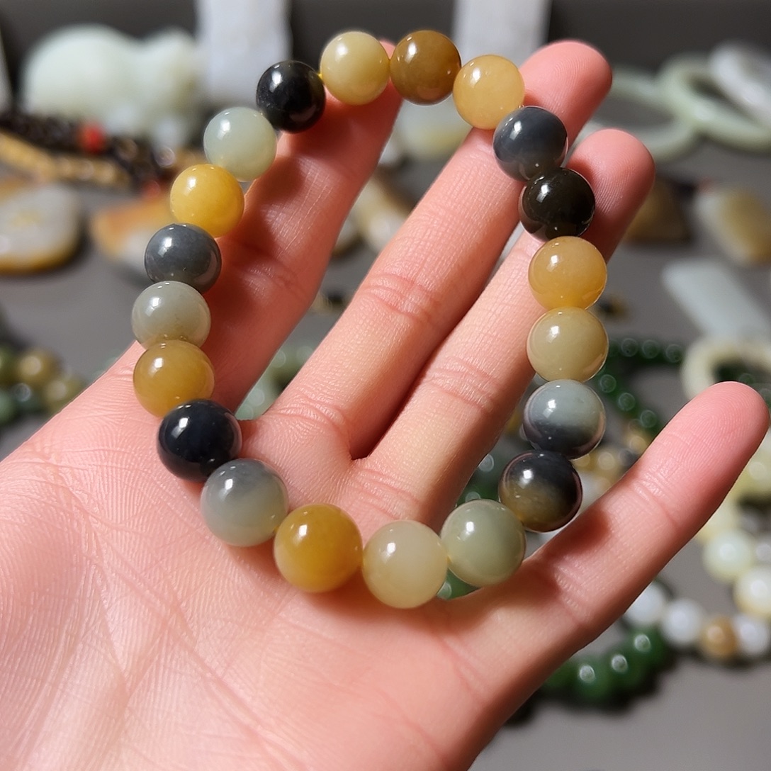 和田玉未镶嵌手链