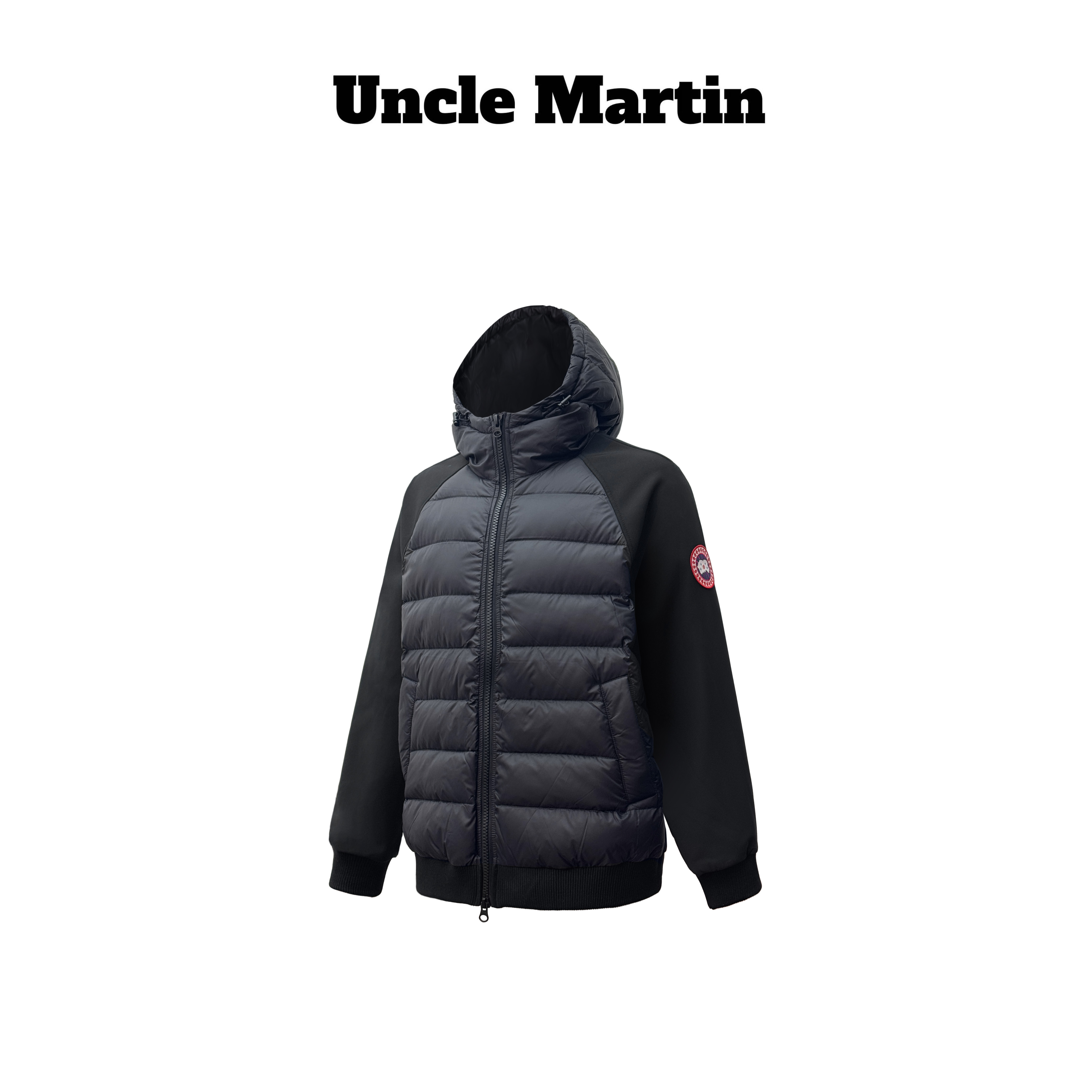 马丁叔叔 25AW秋冬羽绒马甲男女同款连帽拉链高级设计感 659