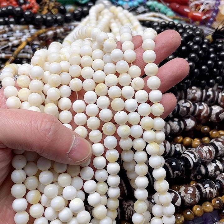 玛瑙/玉髓珠宝半成品未镶嵌一条8mm车车