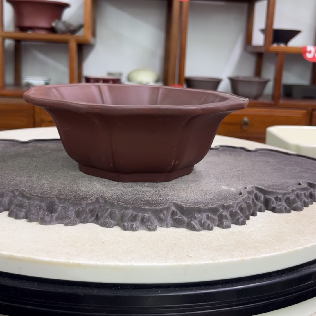 紫砂花盆瑕疵6.5-18.5。。。