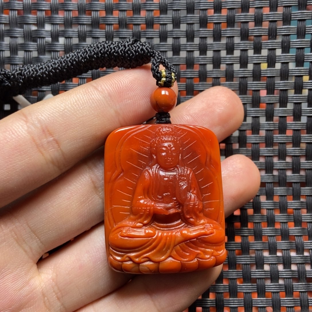 南红玛瑙未镶嵌吊坠(不含链)