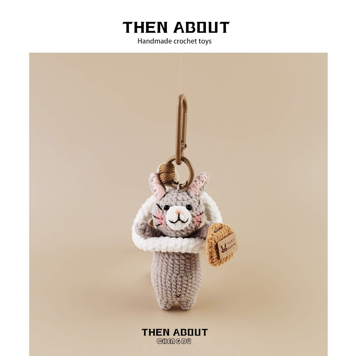 thenabout 通勤猫咪可爱风治愈系包包挂件包包挂饰公仔钥匙扣礼物