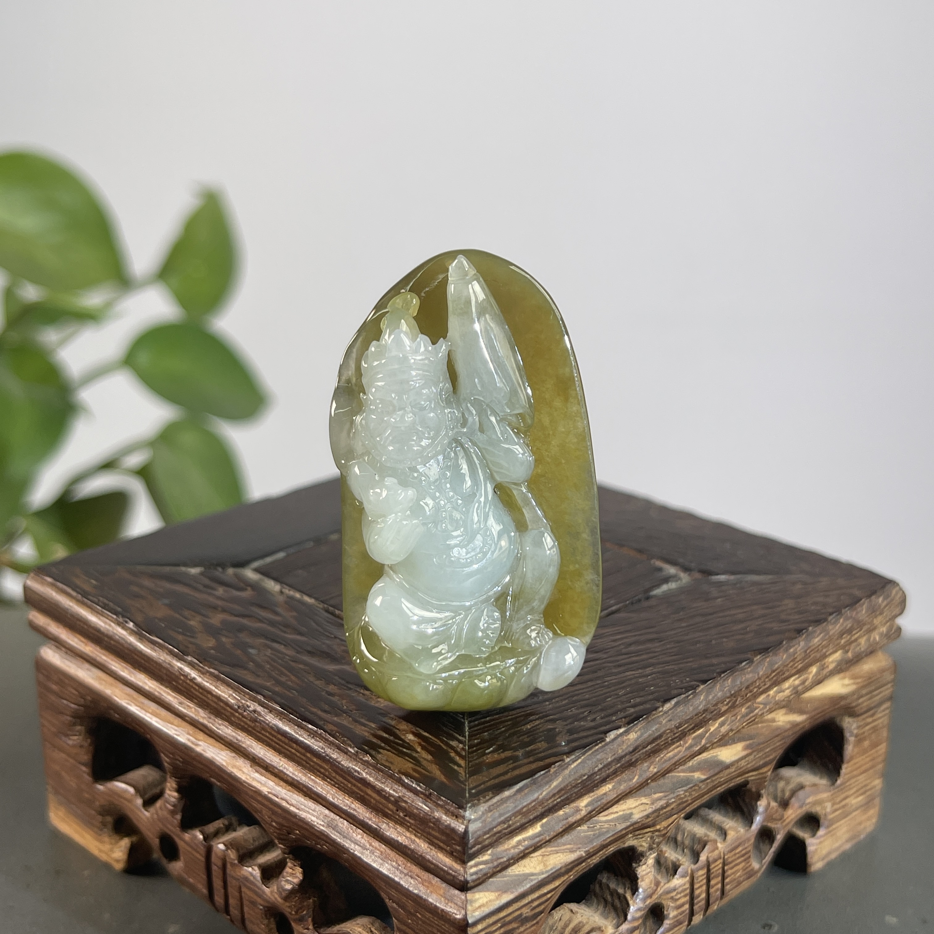 JXA30-67 天然缅甸A货翡翠 特色件