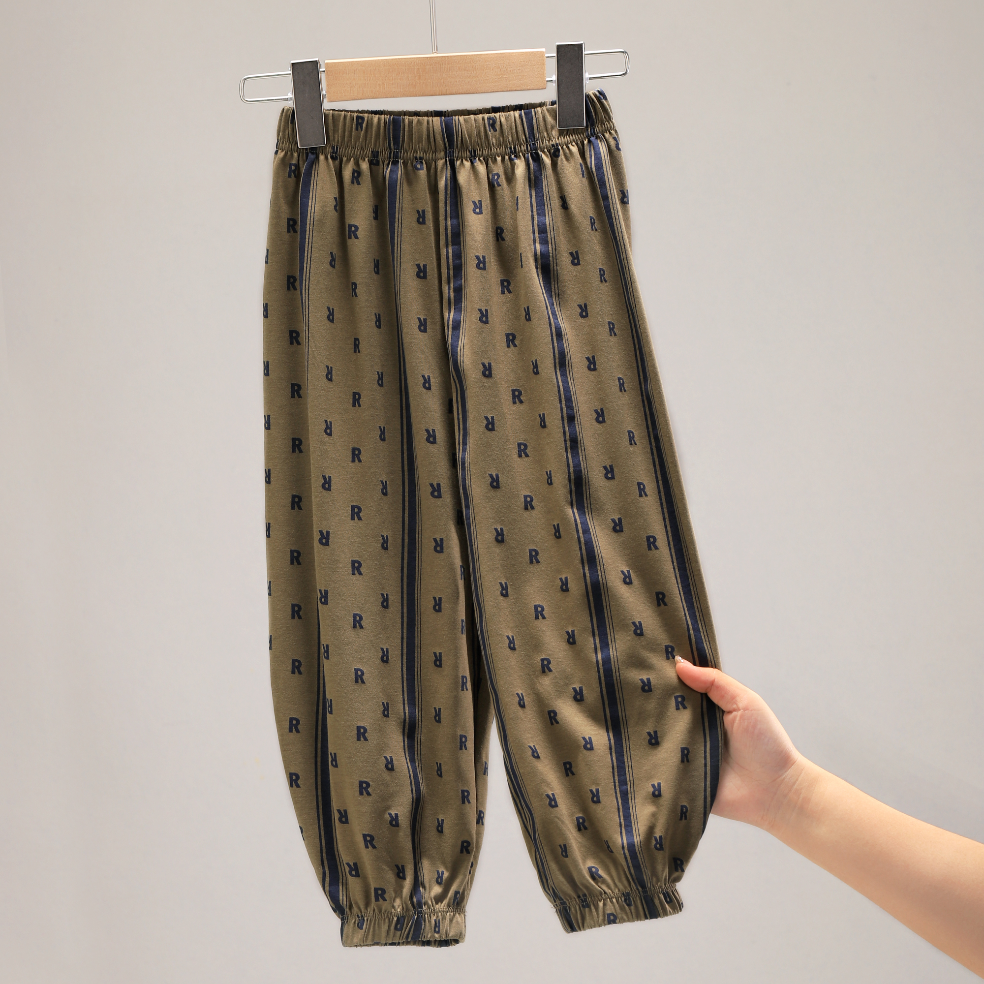 儿童裤子春款男宝宝防蚊裤夏季薄款大童运动裤男孩外穿防晒裤3218