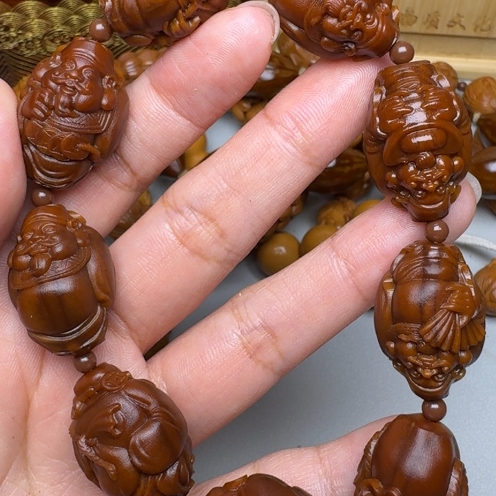 橄榄核手串/手链八大财神