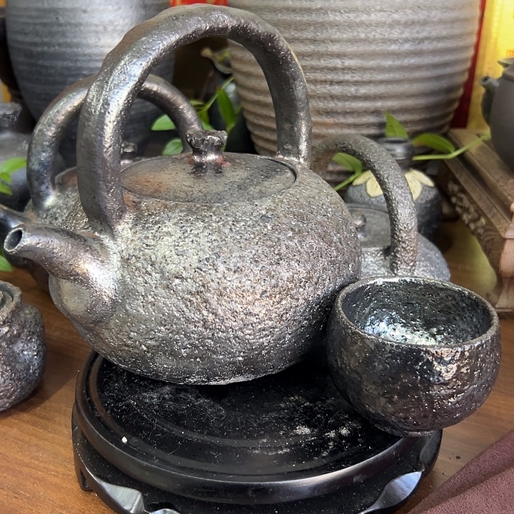 胖***胖白膳泥和独连碳荥经黑砂提梁壶一把