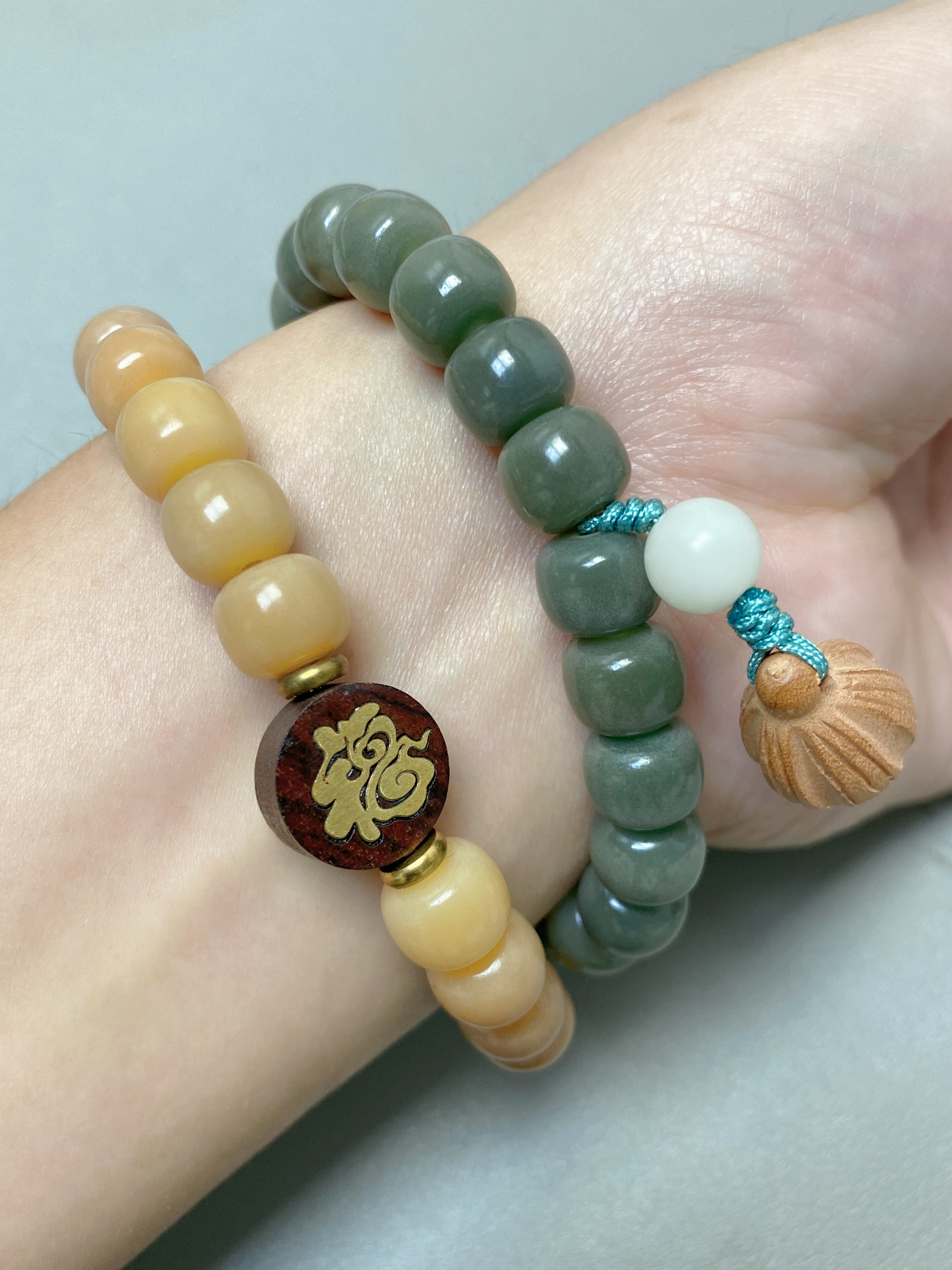 渐变国风桶珠双圈男女通用手串多样性发一件