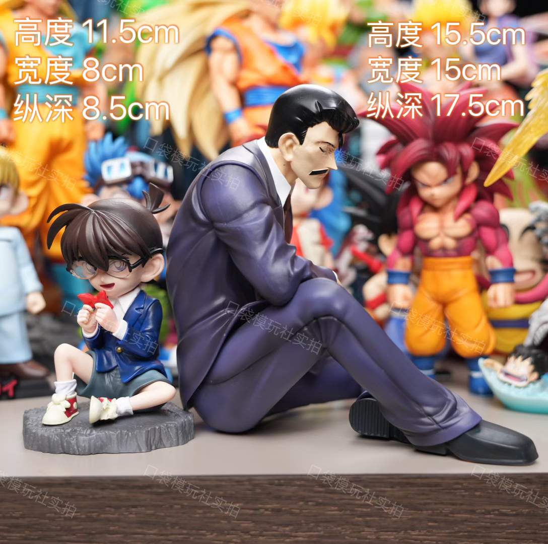 【现货实拍】柯南 毛利小五郎 沉睡毛利小五郎 手办模型摆件