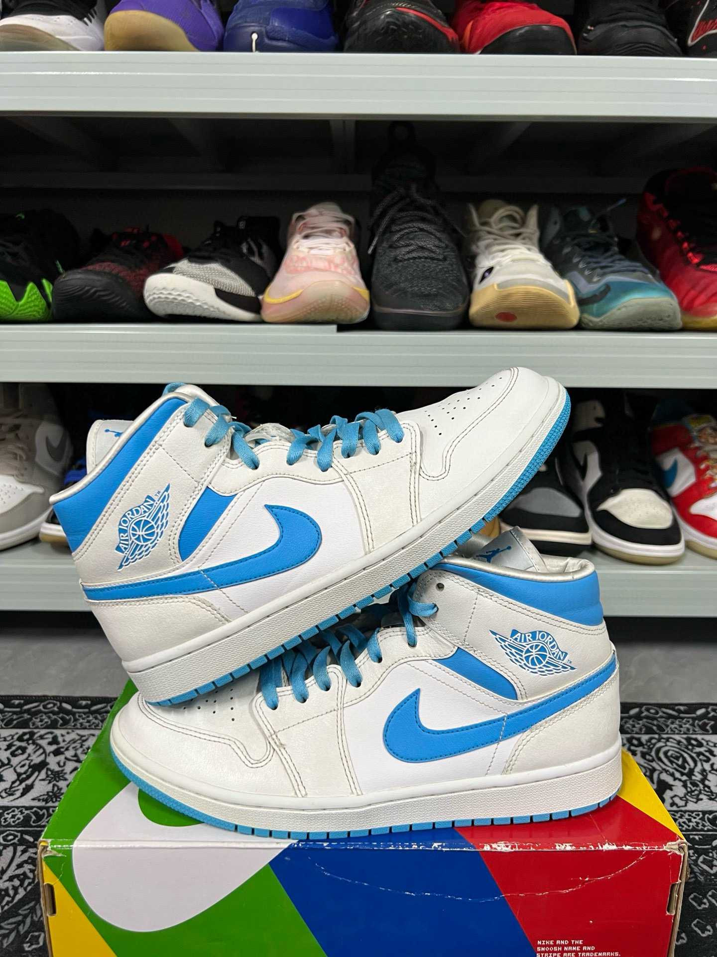 95新 maje 44码/aj1北卡蓝休闲鞋/二手正品