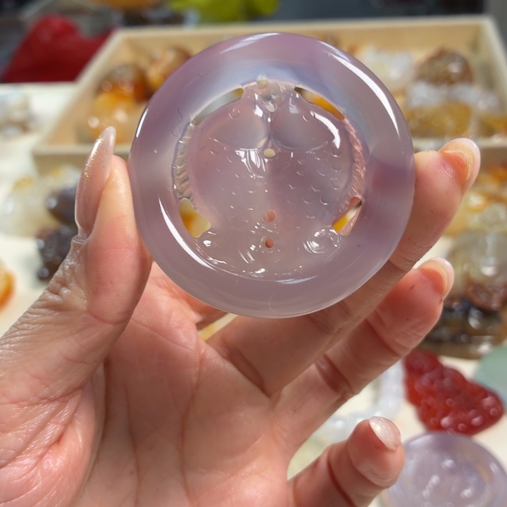 玛瑙/玉髓未镶嵌吊坠(不含链)