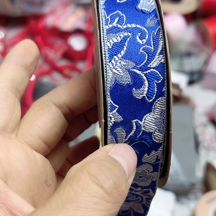 1各2.5的宝蓝色刺绣中国风各25码