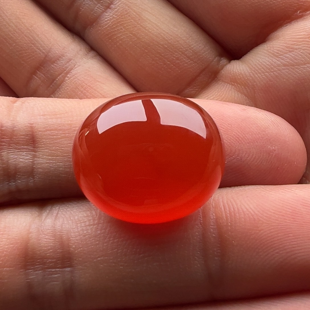 南红玛瑙蛋面未镶嵌冰*淋