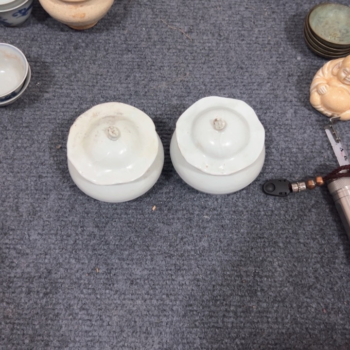 瓶夏*影青釉纹饰荷叶盖罐