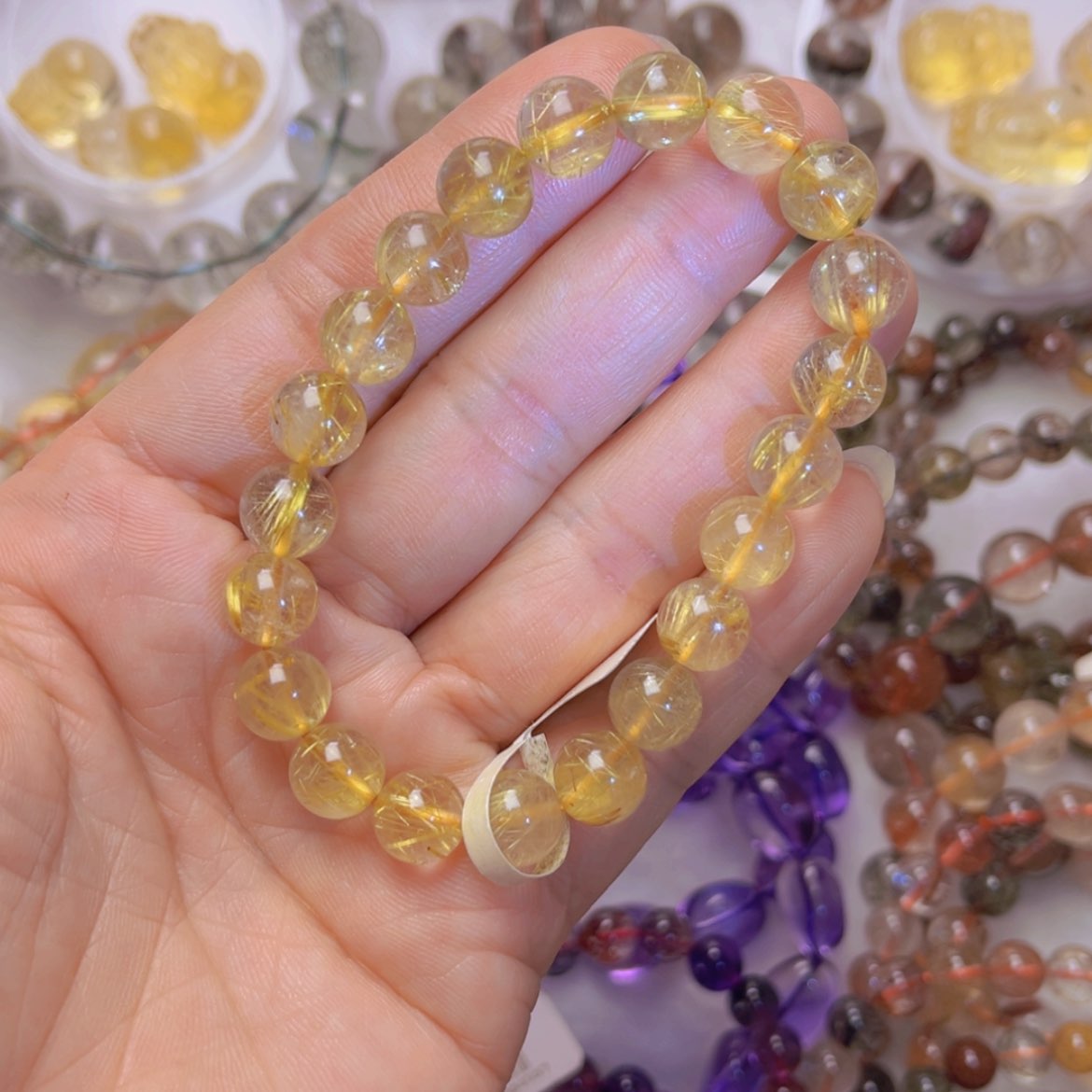 【闪购商品】水晶手链未镶嵌金发晶