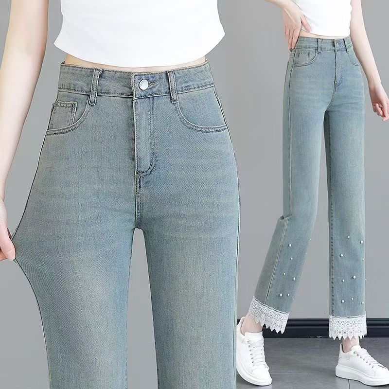 高货牛仔专拍链接高腰直筒裤<直播专用链接工厂尾货默认微瑕>