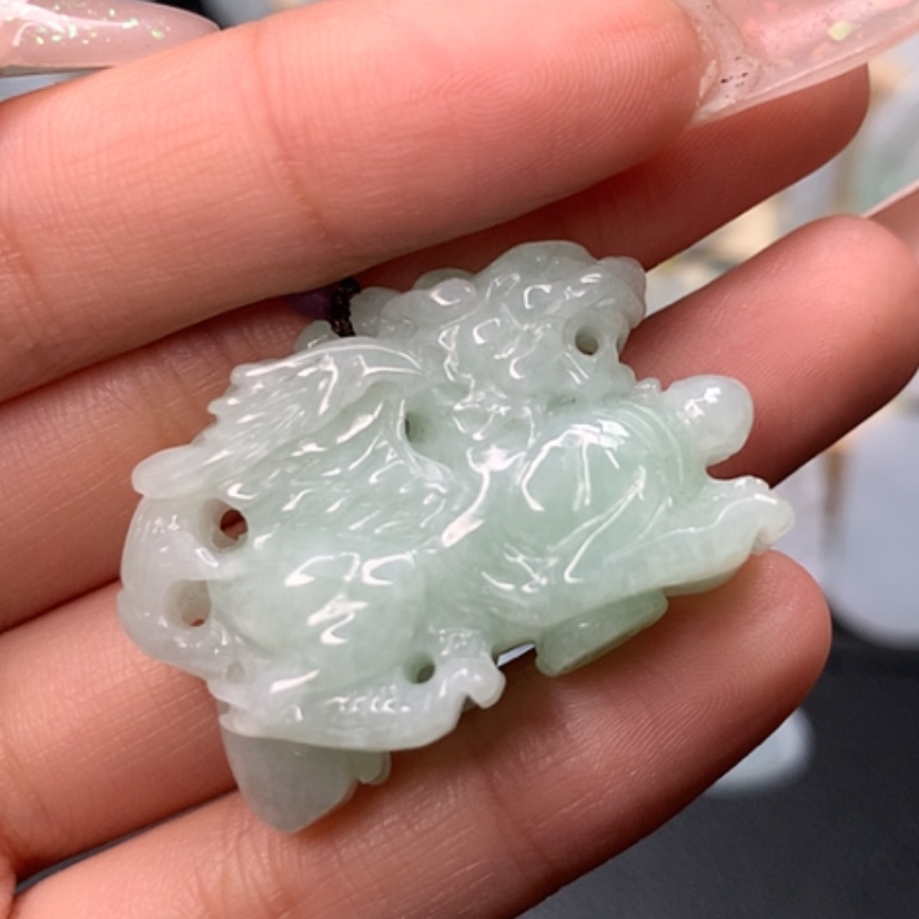 【闪购商品】翡翠颈饰未镶嵌貔貅吊坠