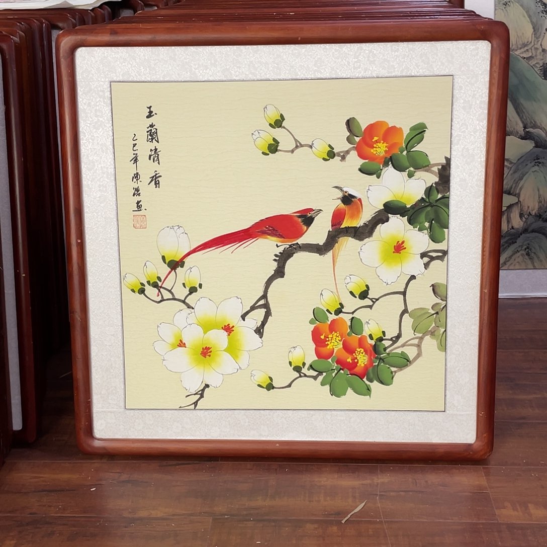 国画带框尺寸63*63厘米