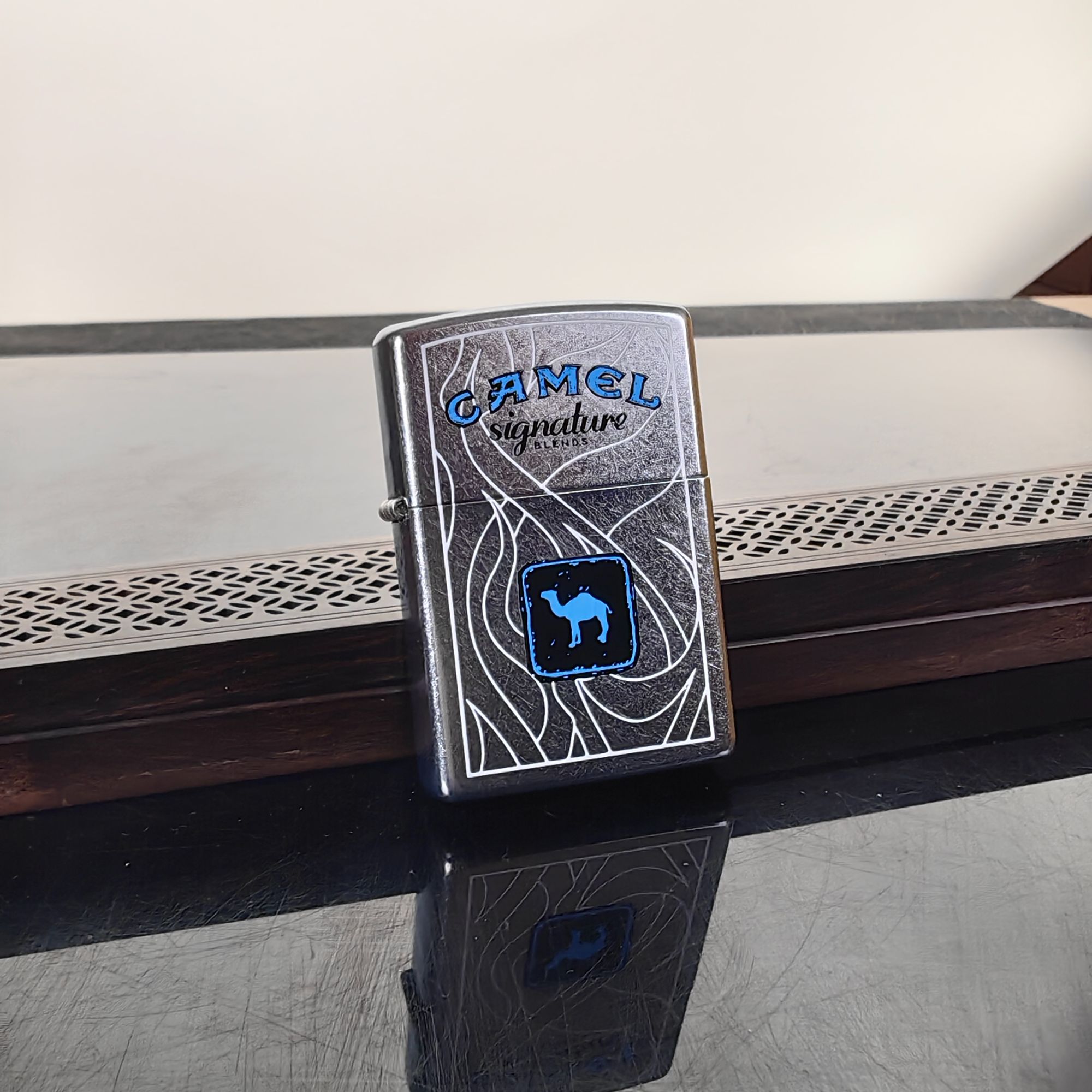 zippo打火机 DB 蓝骆驼签名款  DY9920DK*709dabai