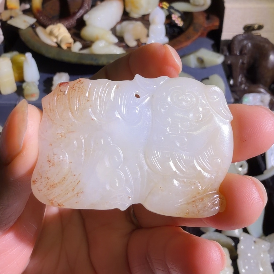 颂***毂和田玉（糖玉）未镶嵌挂件