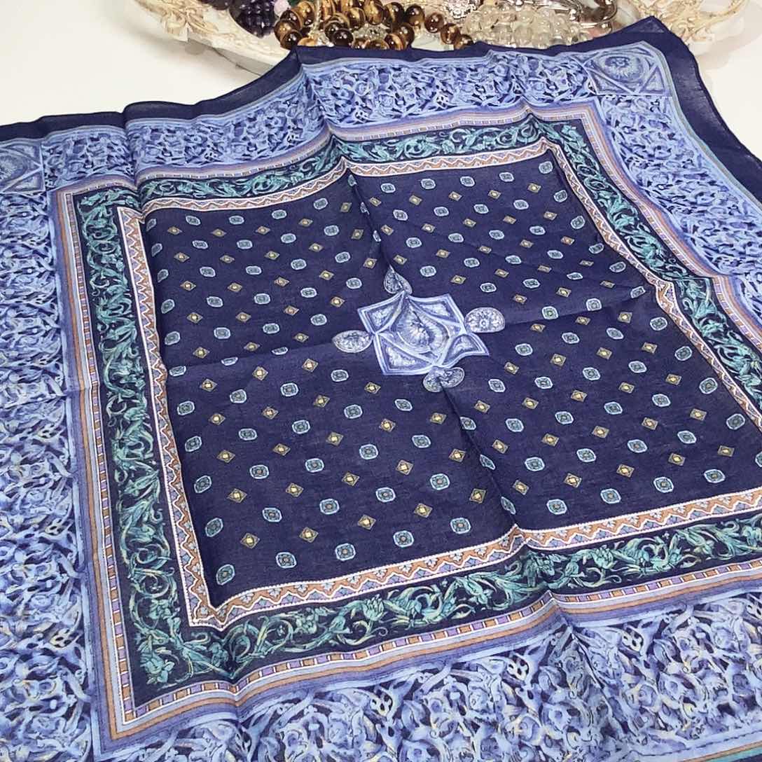 珠串孤品 纯棉手帕 43×43