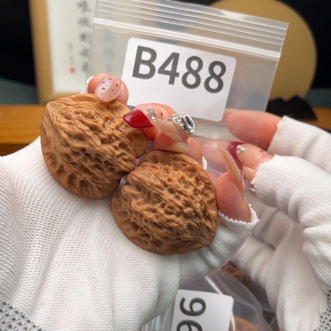 文玩核桃把件37七步沟b 488
