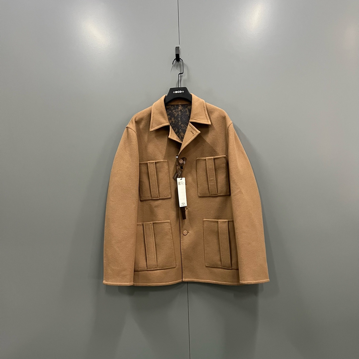 未使用 LouisVuitton/路易威登 ab119 103265 扎染双面大衣 54码