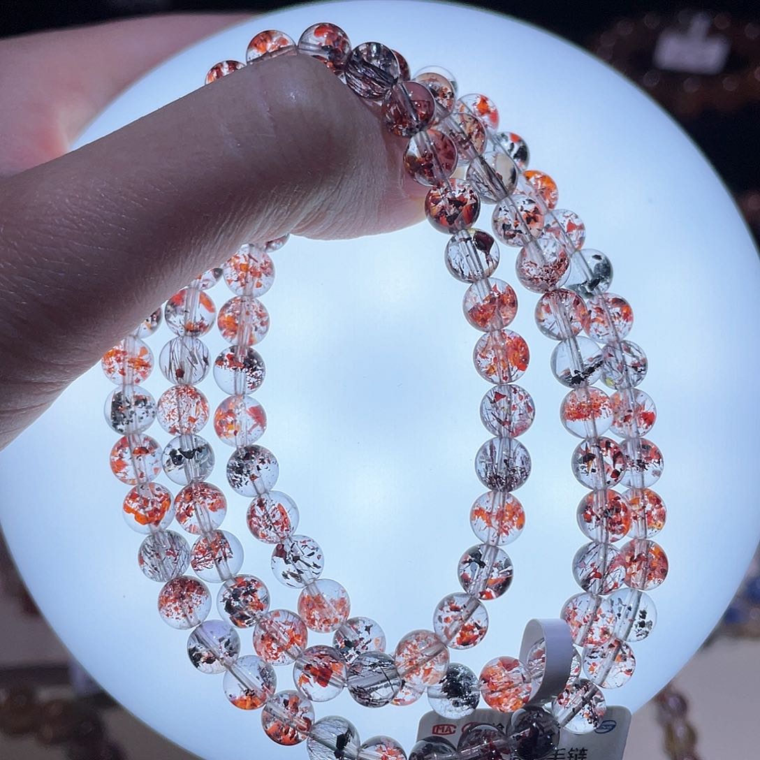 水晶手链未镶嵌超七手链，晶体通透6