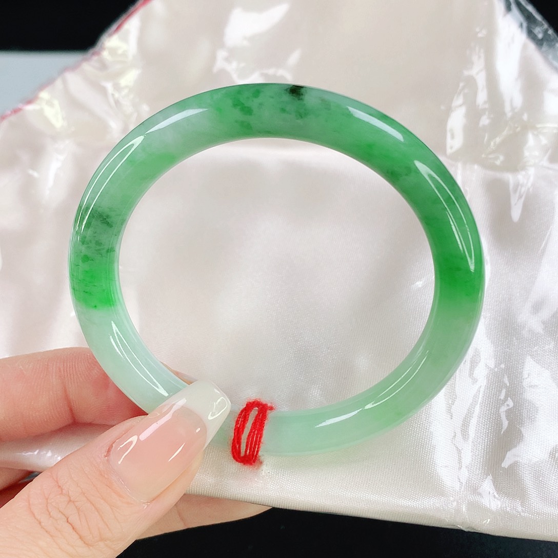 翡翠手镯未镶嵌2834圆条