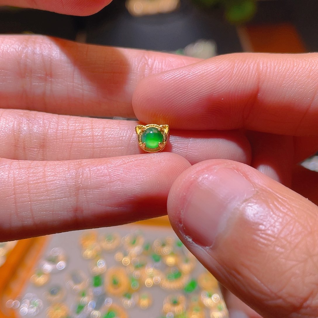 翡翠吊坠(不含链)银S925镶嵌