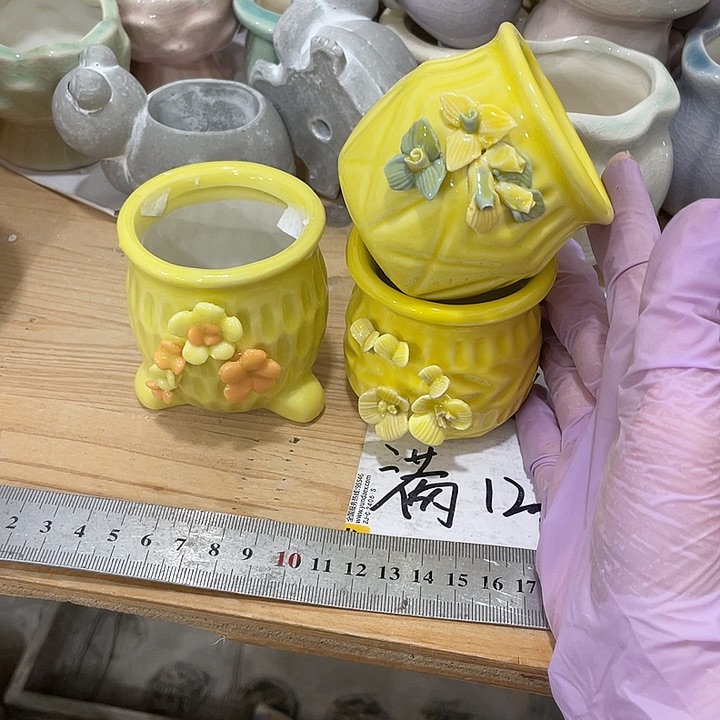 红陶陶瓷花盆凑12米包邮