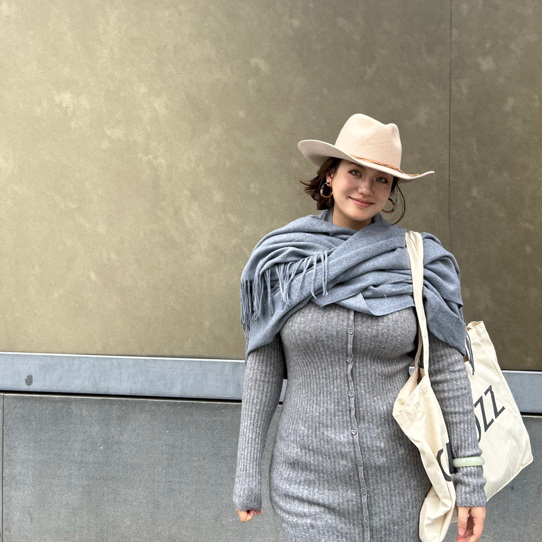 BUS帽子原创设计驼白色巴拿马帽毡帽羊毛简约经典小众帽子复古