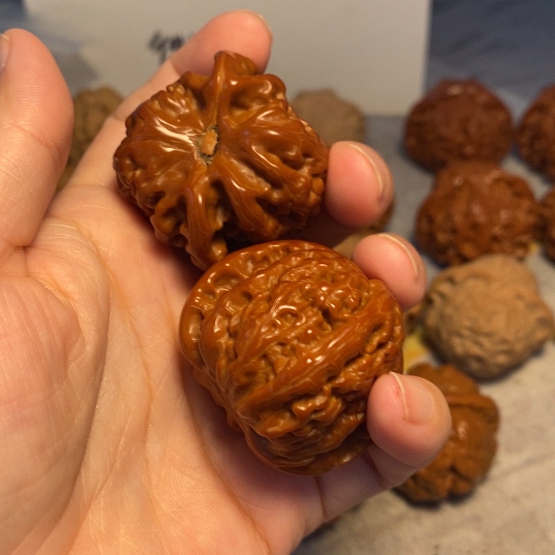 吊坠文玩核桃白狮子