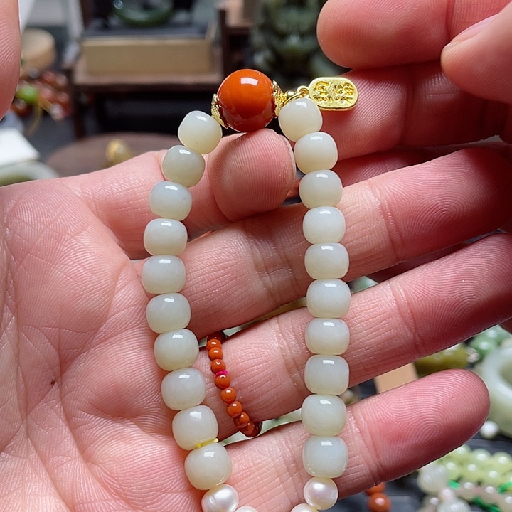 和田玉手串未镶嵌