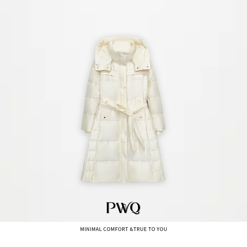 【柏林初冬】90鹅绒醋酸立领收腰帽子可拆卸MSAH-25103002-QY