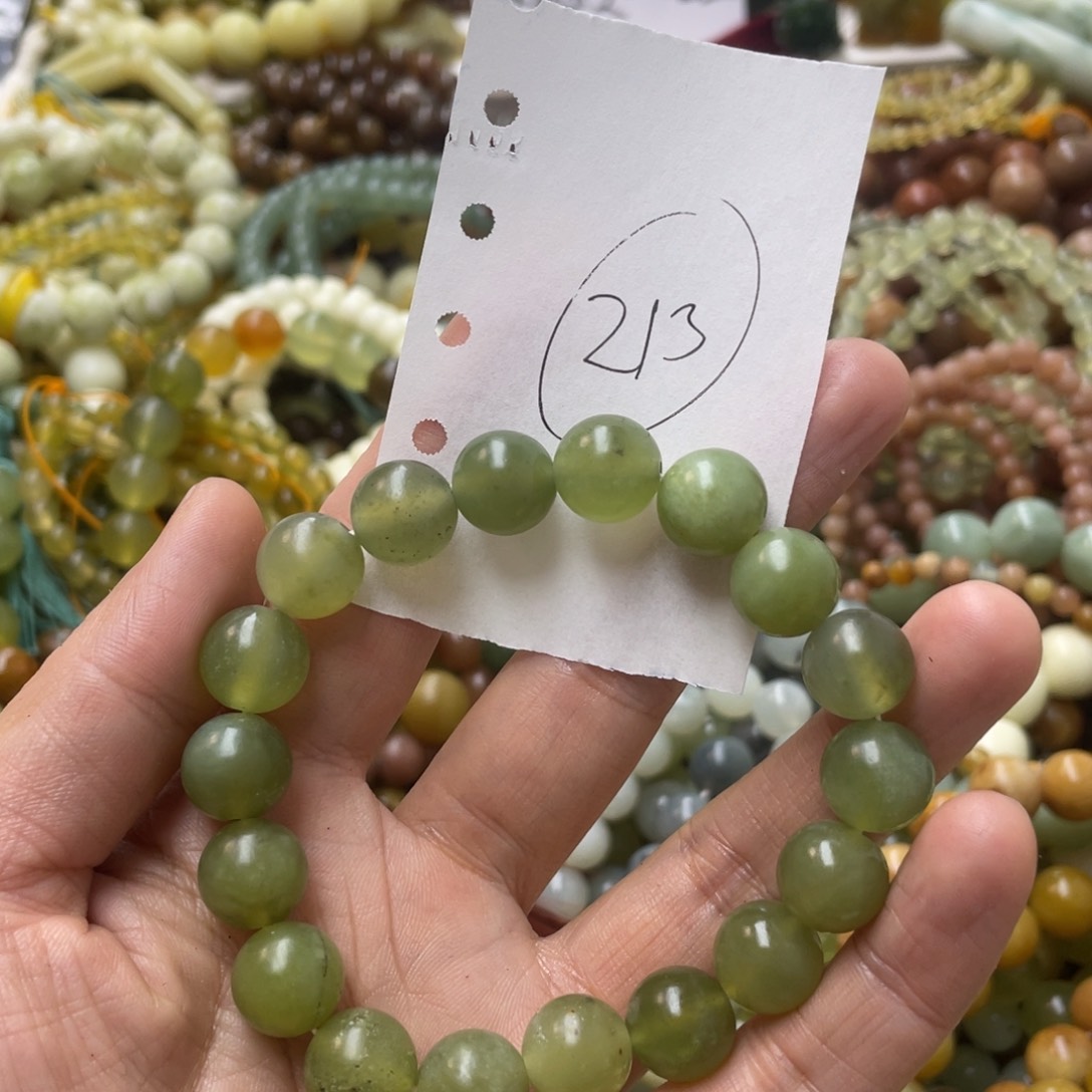 蛇纹石玉手链未镶嵌