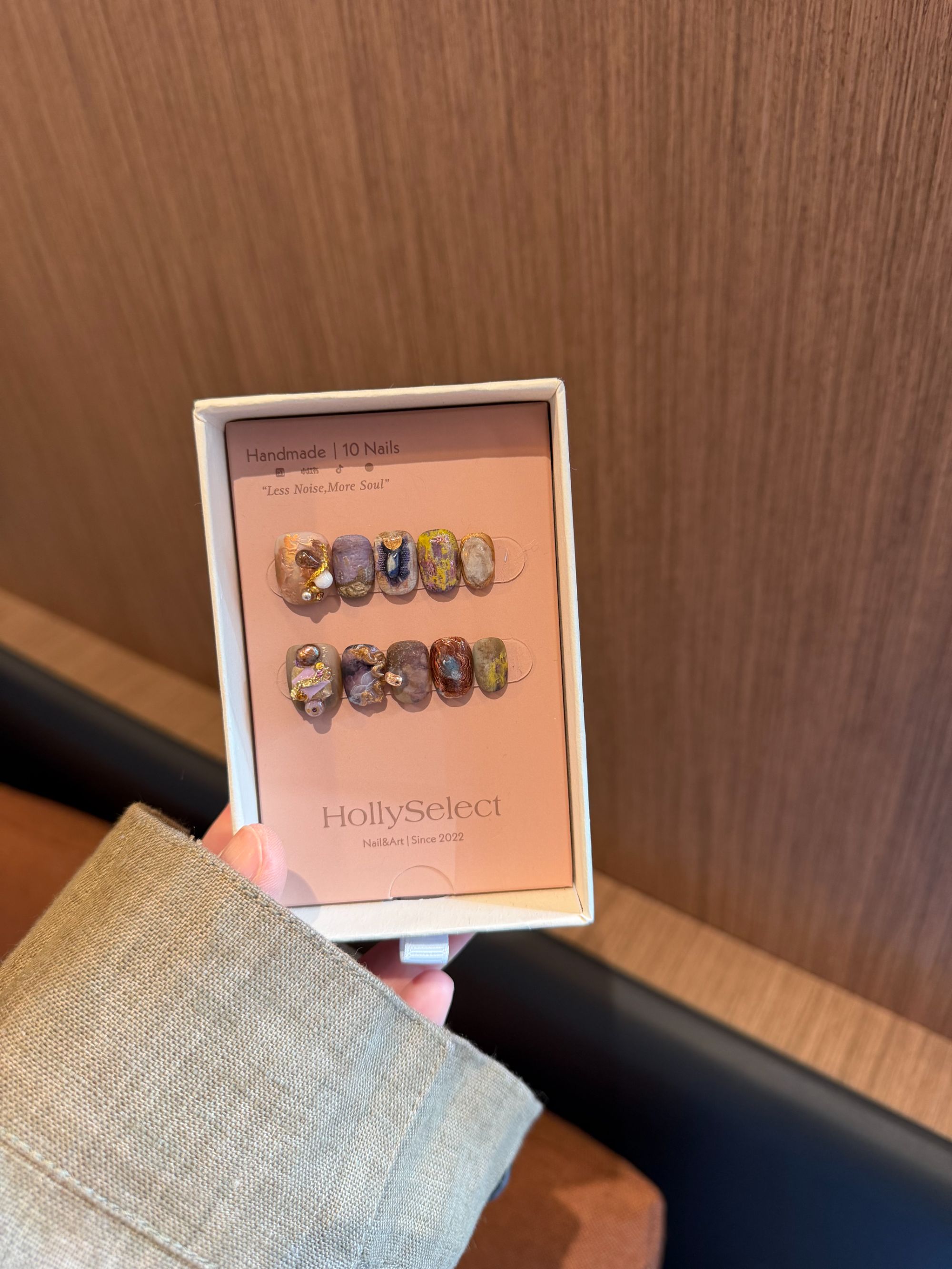 设计师款式「紫薯香芋」  HollySelect小众手工穿戴甲