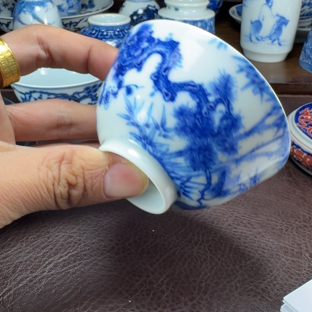 用***8瓷片当代景德镇陶瓷手绘茶具