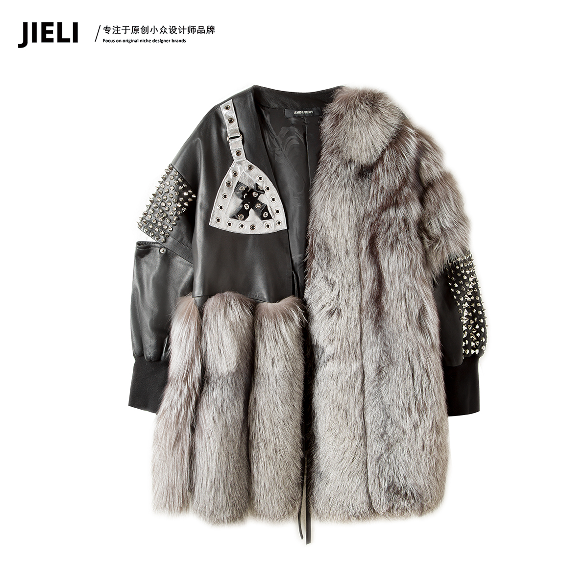 JIE LI/街力设计师高级时尚百搭定制草草外套女T10063