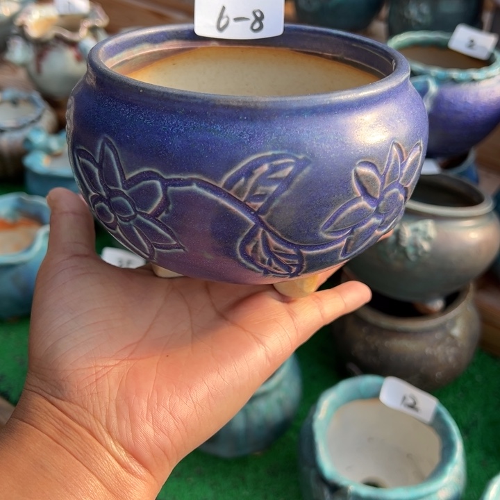 陶瓷6-8花盆小鹿园艺