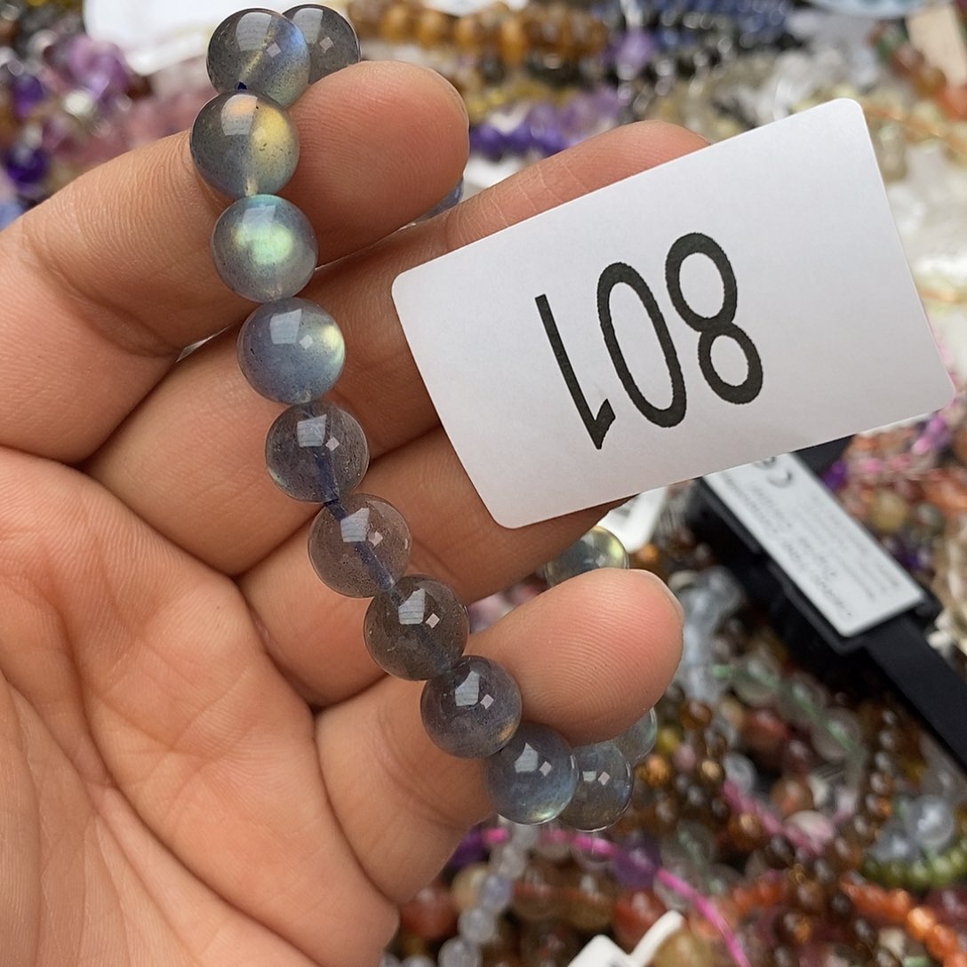 拉长石手链未镶嵌手链