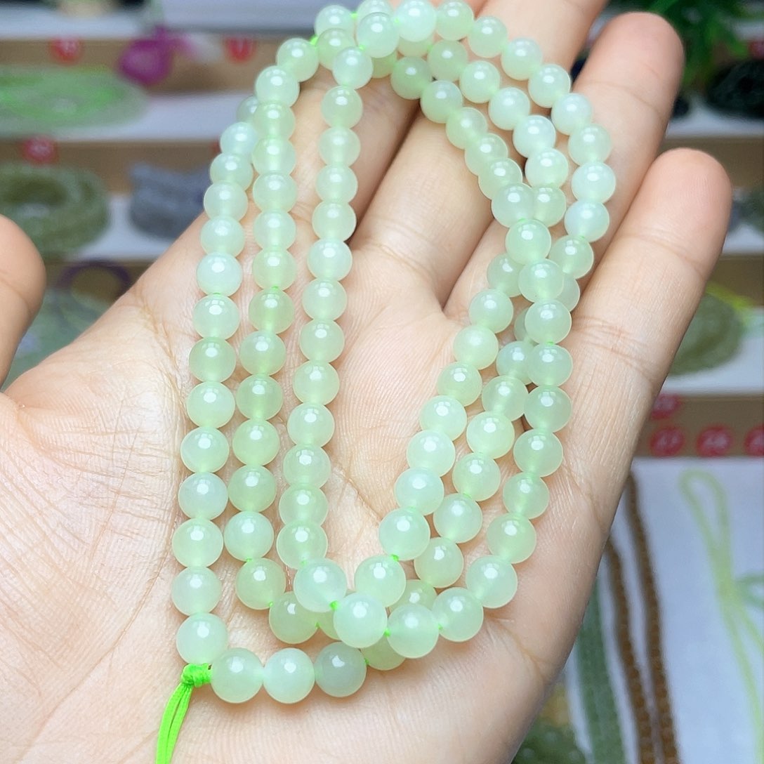 和田玉颈饰未镶嵌6mm