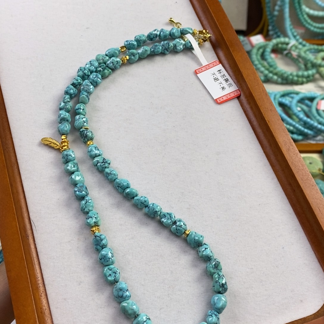 绿松石未镶嵌项链
