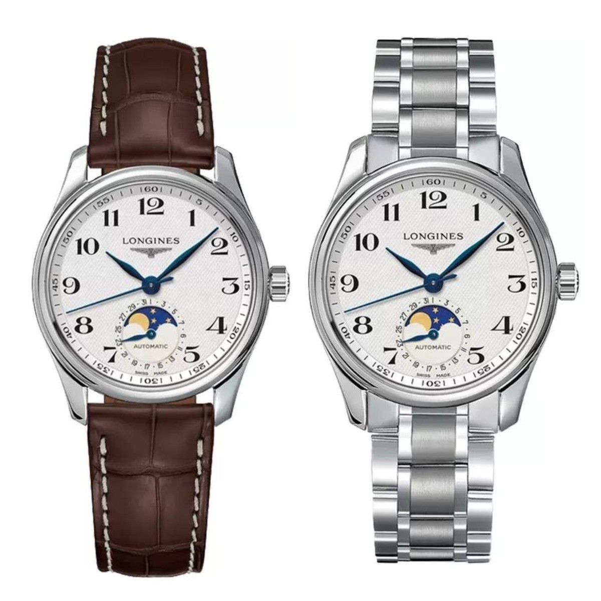 99新 Longines/浪琴 名匠409/机械/白盘数字/表径34mm/女士腕表