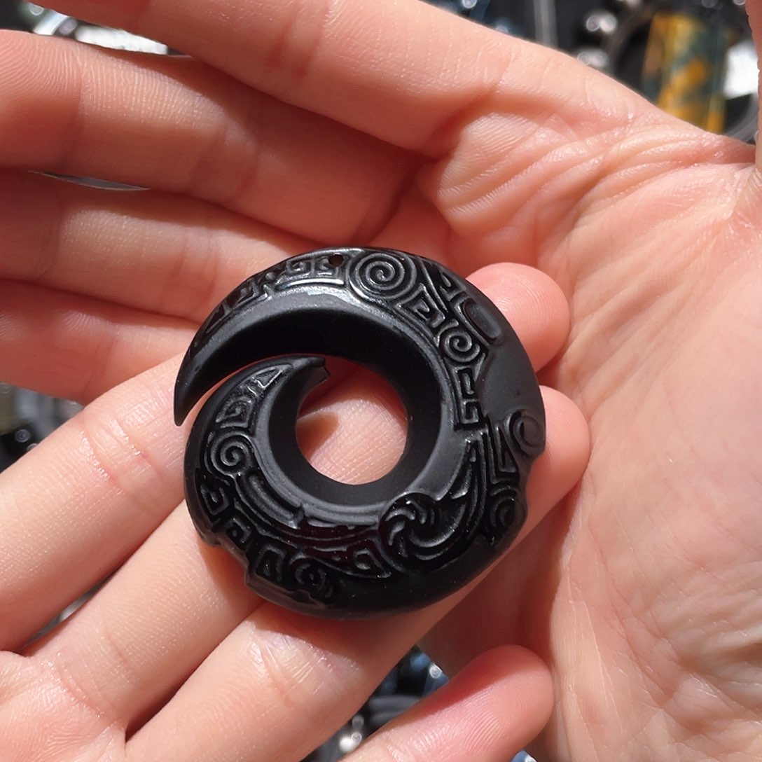 黑曜岩手链未镶嵌牙*疼