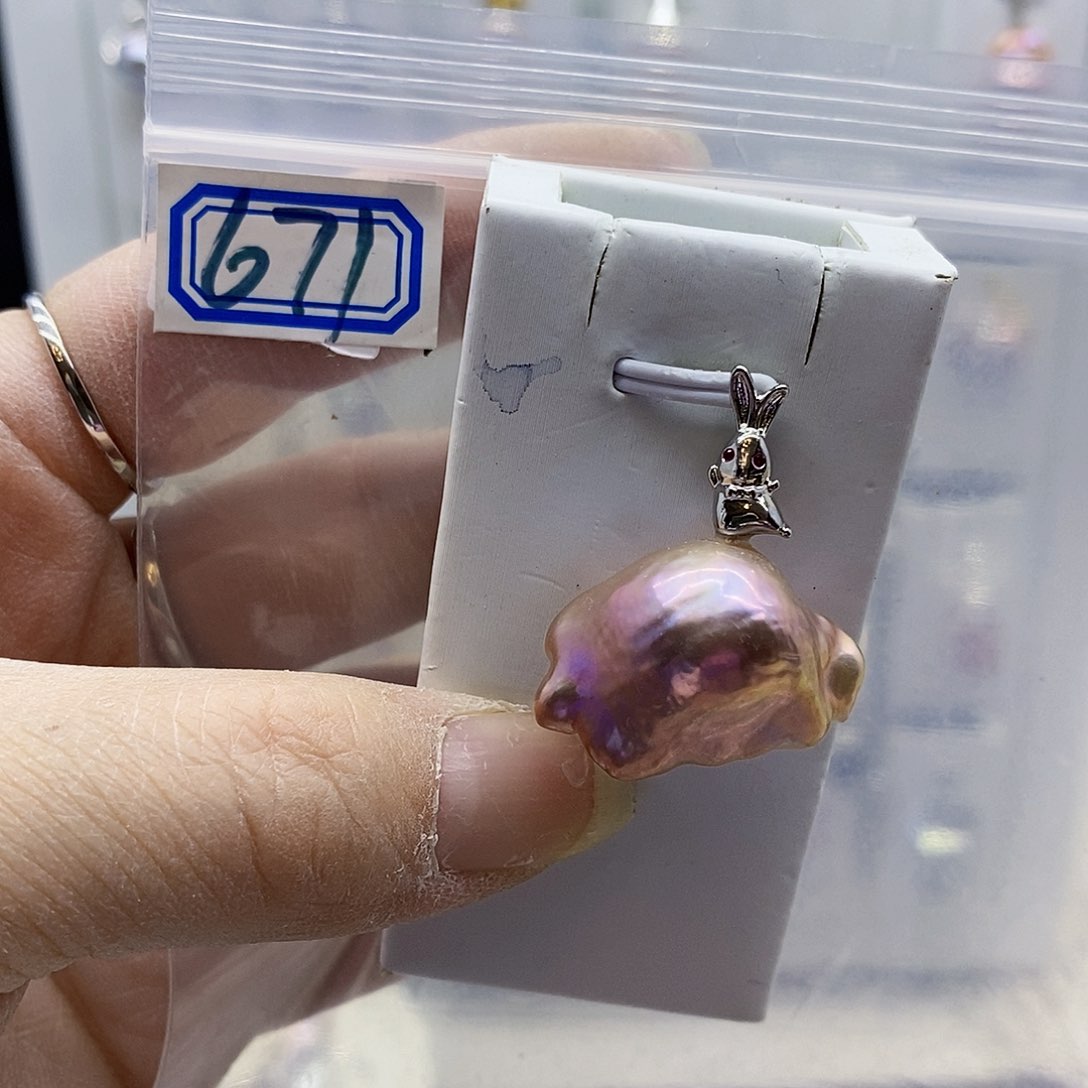 颈饰合金淡水珍珠