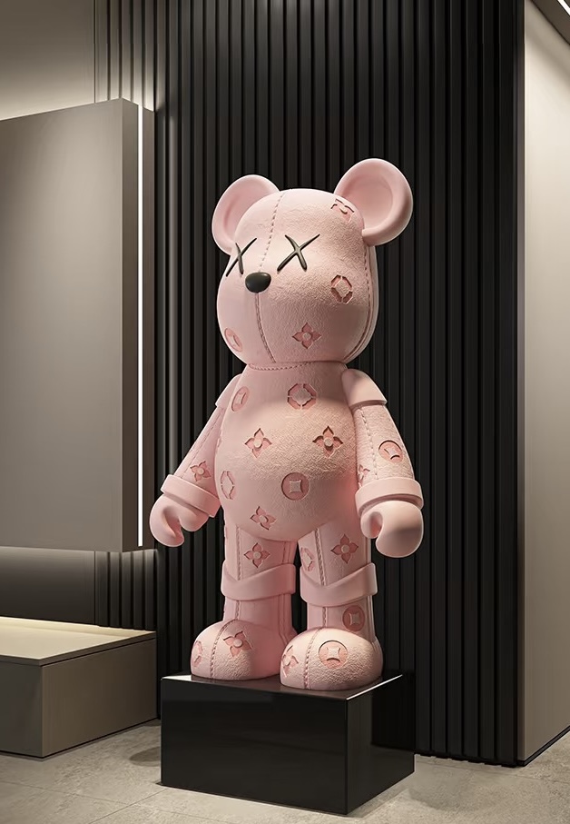 B招财潮玩摆件智能居家饰品电视柜潮玩轻奢简约展示柜摆件