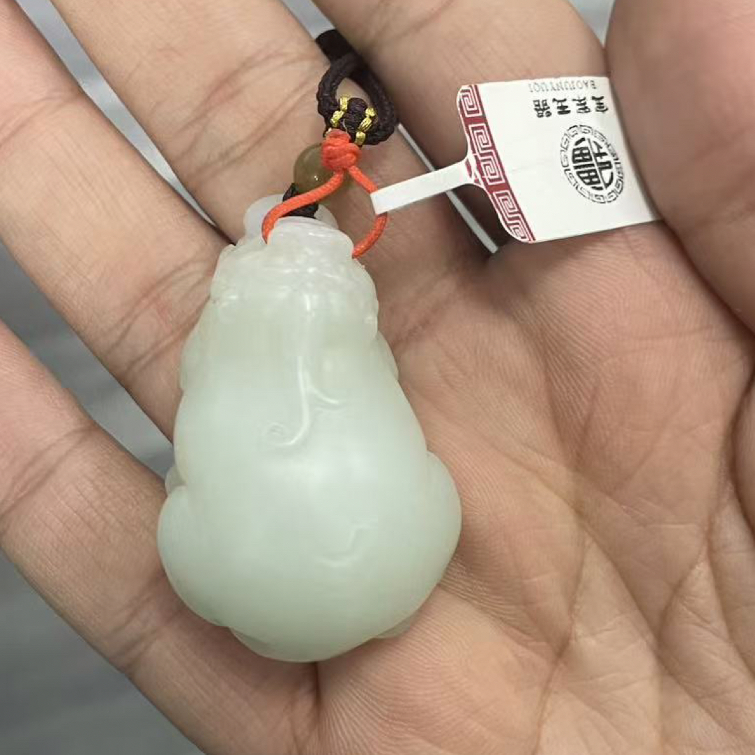 【宫姐甄选】天泰白玉挂件