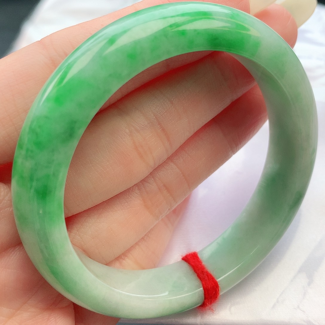 翡翠未镶嵌手镯54圈口882351